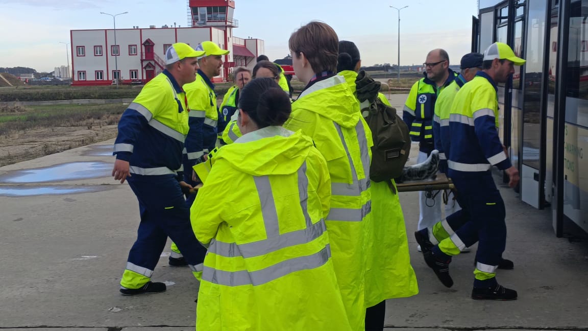 В аэропорту Краснодара прошло тактико-специальное учение.