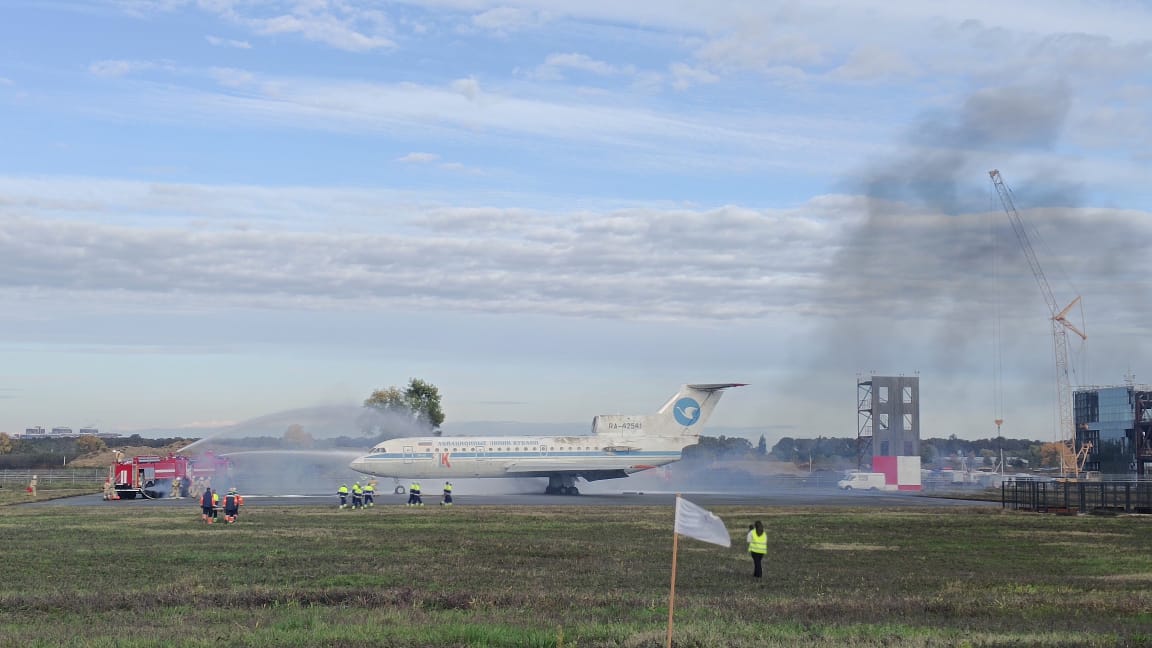В аэропорту Краснодара прошло тактико-специальное учение.