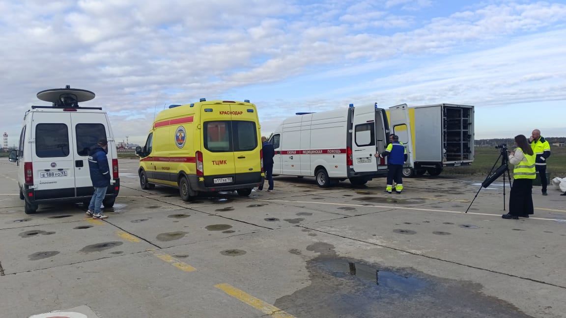 В аэропорту Краснодара прошло тактико-специальное учение.