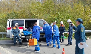 Сотрудники Территориального центра медицины катастроф краевой БСМП провели тактико-специальное учение в Апшеронском районе.