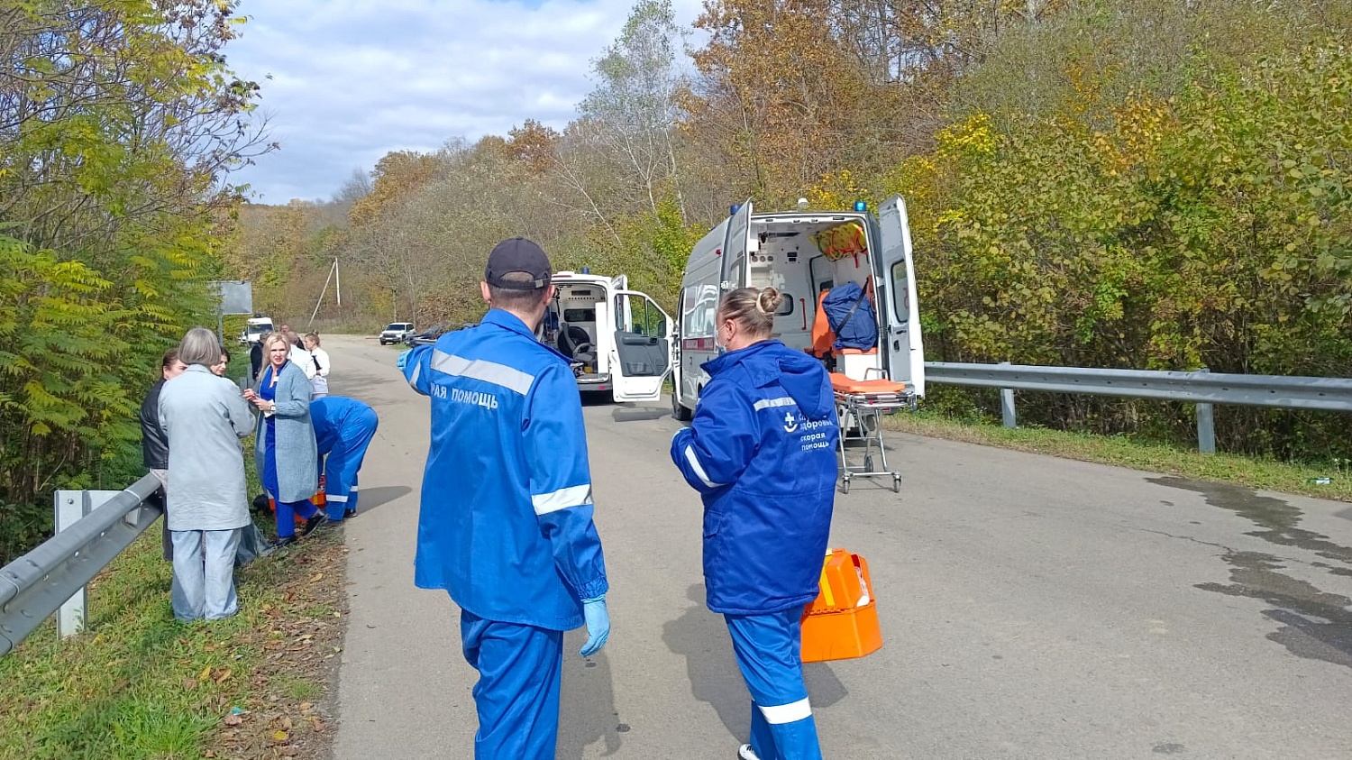 Сотрудники Территориального центра медицины катастроф краевой БСМП провели тактико-специальное учение в Апшеронском районе.