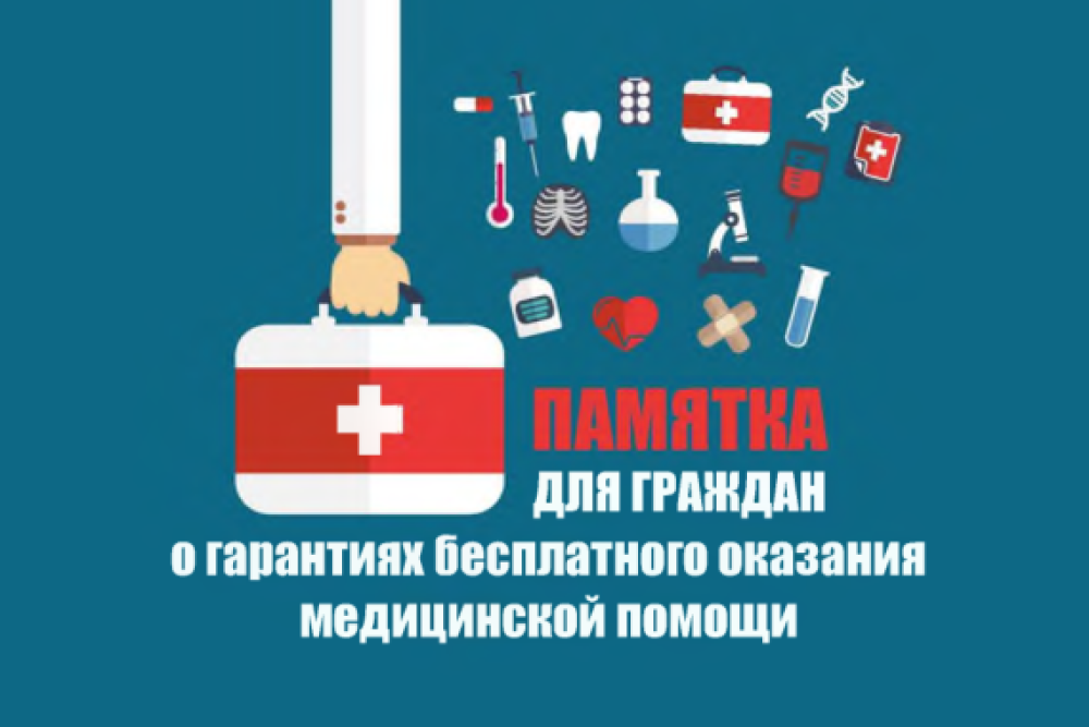 Памятка для граждан о гарантиях бесплатного оказания медицинской помощи