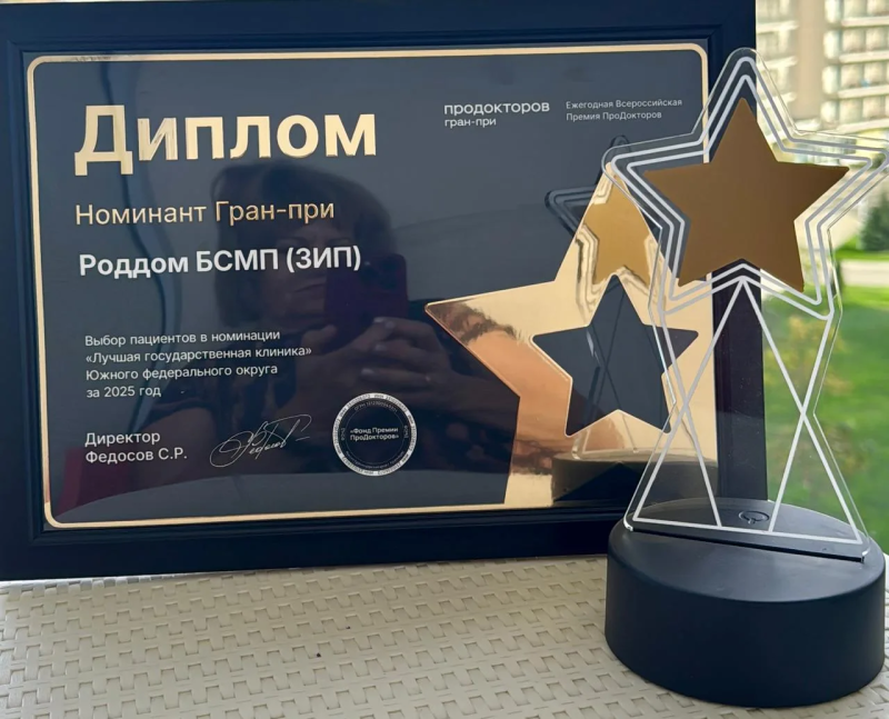 Роддом краевой БСМП получил Гран-при от ПроДокторов