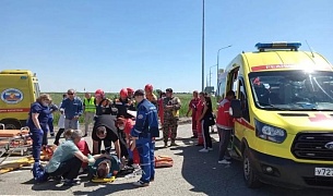 Сотрудники Территориального центра медицины катастроф краевой БСМП приняли участие в Тактико-специальной тренировке в Славянском районе